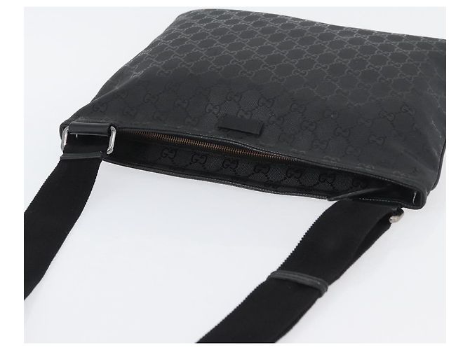 Borsa a Spalla GUCCI GG Implementation PVC Nero Argento 201446 Auth ka3440 - vista 6