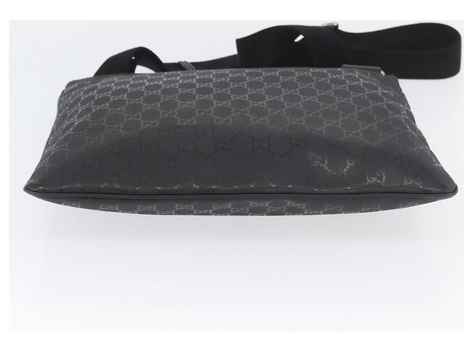 Borsa a Spalla GUCCI GG Implementation PVC Nero Argento 201446 Auth ka3440 - vista 9