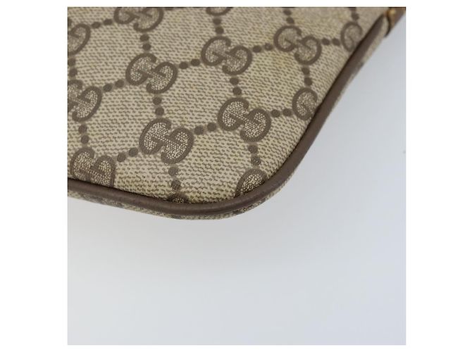 Borsa Sherry Line GG Supreme Web di GUCCI in PVC beige e oro 904 02 047 Auth BA11637 D'oro - vista 10