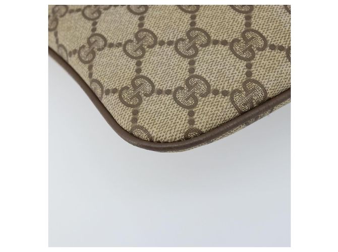 Borsa Sherry Line GG Supreme Web di GUCCI in PVC beige e oro 904 02 047 Auth BA11637 D'oro - vista 11
