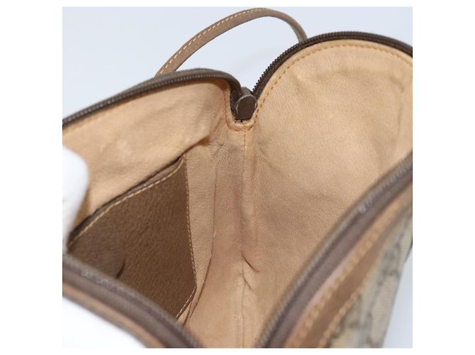 Borsa Sherry Line GG Supreme Web di GUCCI in PVC beige e oro 904 02 047 Auth BA11637 D'oro - vista 18