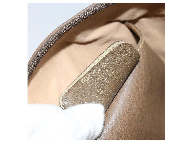 Borsa Sherry Line GG Supreme Web di GUCCI in PVC beige e oro 904 02 047 Auth BA11637 D'oro - vista 21