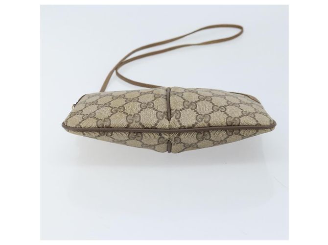 Borsa Sherry Line GG Supreme Web di GUCCI in PVC beige e oro 904 02 047 Auth BA11637 D'oro - vista 9