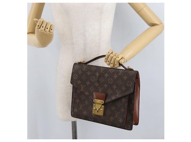 LOUIS VUITTON Borsa a Mano Monceau 28 Monogram 2way M51185 LV Auth ka3273 Monogramma - vista 26