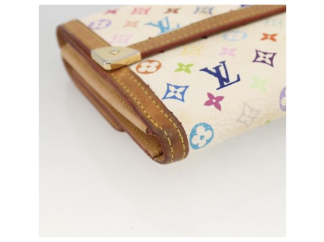 LOUIS VUITTON Multicolor Geldbörse Scheine Kreditkarten M92983 Auth BAZ465 Weiß - Ansicht 14
