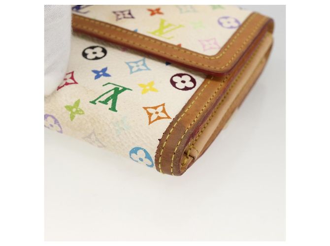 LOUIS VUITTON Multicolor Geldbörse Scheine Kreditkarten M92983 Auth BAZ465 Weiß - Ansicht 15