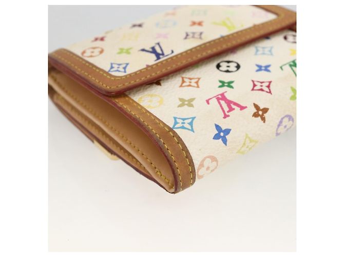 LOUIS VUITTON Multicolor Geldbörse Scheine Kreditkarten M92983 Auth BAZ465 Weiß - Ansicht 16