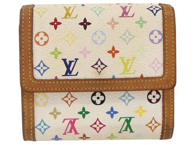 LOUIS VUITTON Multicolor Geldbörse Scheine Kreditkarten M92983 Auth BAZ465 Weiß - Ansicht 2