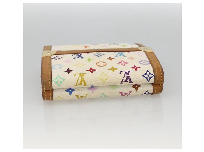 LOUIS VUITTON Multicolor Geldbörse Scheine Kreditkarten M92983 Auth BAZ465 Weiß - Ansicht 5