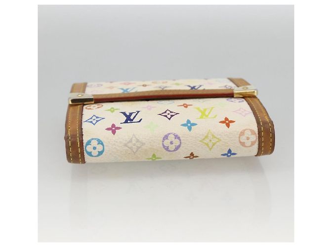 LOUIS VUITTON Multicolor Geldbörse Scheine Kreditkarten M92983 Auth BAZ465 Weiß - Ansicht 6