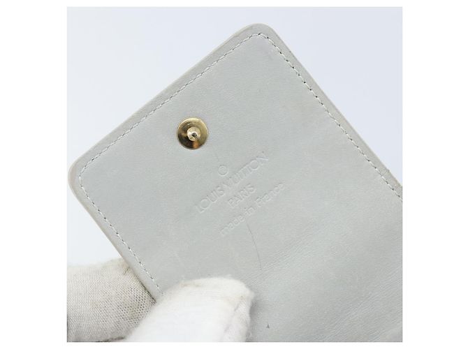 LOUIS VUITTON Monogram Vernis Green Cigarette Case Gris LV Auth bs33952 Grey - view 18