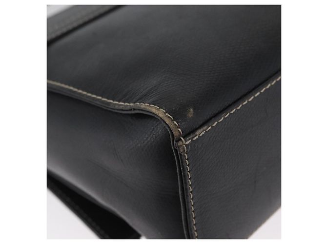 Borsa Anagram in pelle LOEWE 2 in 1 Nera Oro Auth ARZ441 Nero D'oro - vista 17