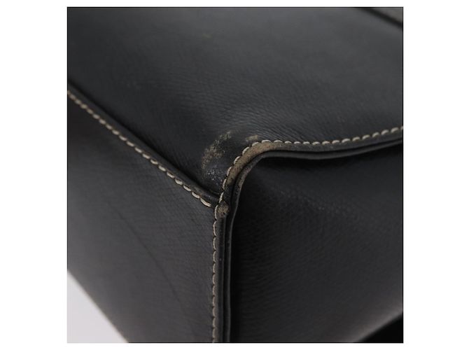Borsa Anagram in pelle LOEWE 2 in 1 Nera Oro Auth ARZ441 Nero D'oro - vista 18
