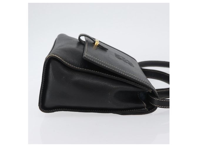 Borsa Anagram in pelle LOEWE 2 in 1 Nera Oro Auth ARZ441 Nero D'oro - vista 3