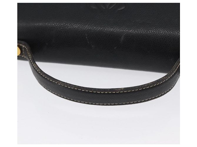 Borsa Anagram in pelle LOEWE 2 in 1 Nera Oro Auth ARZ441 Nero D'oro - vista 7