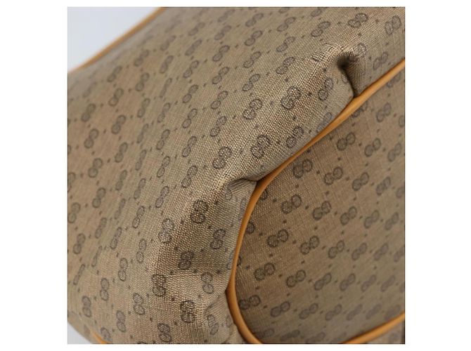 Gucci Borsa a Spalla Micro GG Supreme PVC Beige Oro 001 110 0077 Auth mr2161 D'oro - vista 13