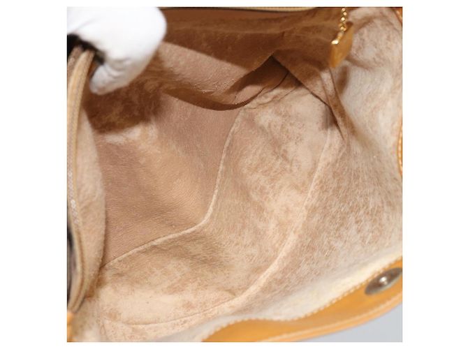 Gucci Borsa a Spalla Micro GG Supreme PVC Beige Oro 001 110 0077 Auth mr2161 D'oro - vista 23