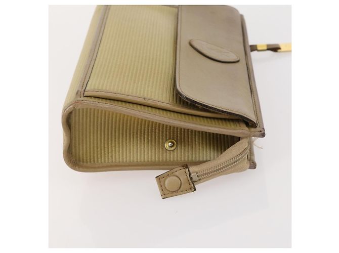 SAINT LAURENT Pochette in Pelle 2 Set Marrone CC Auth bs34000 - vista 12