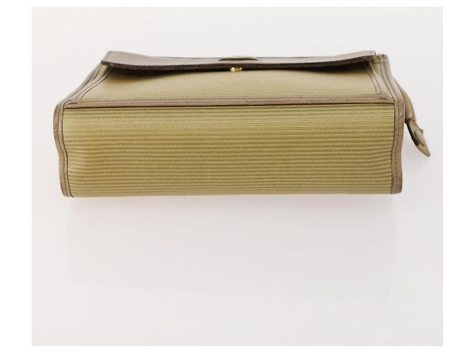 SAINT LAURENT Pochette in Pelle 2 Set Marrone CC Auth bs34000 - vista 14