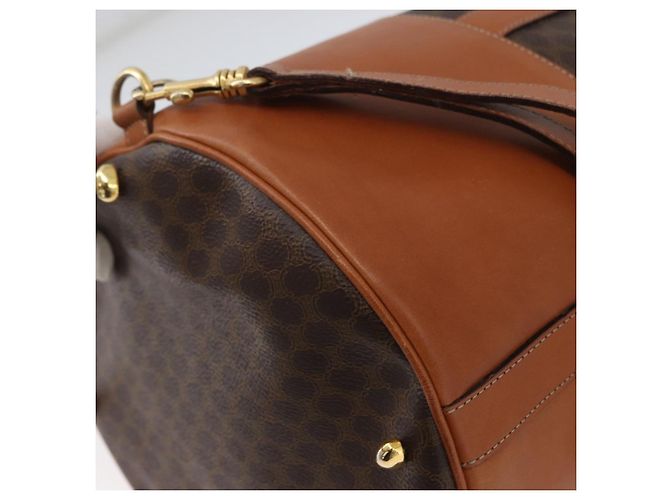 Céline Borsa a spalla in tela Macadam CELINE in pelle PVC marrone oro Auth ARZ131A D'oro - vista 11