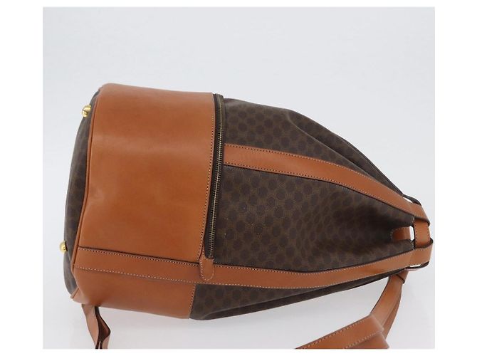 Céline Borsa a spalla in tela Macadam CELINE in pelle PVC marrone oro Auth ARZ131A D'oro - vista 4