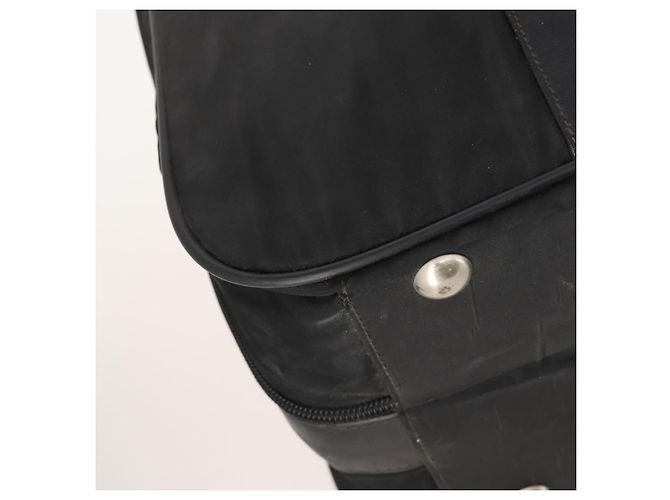 Borsa Boston PRADA in nylon nero argento autentica 173960A - vista 11