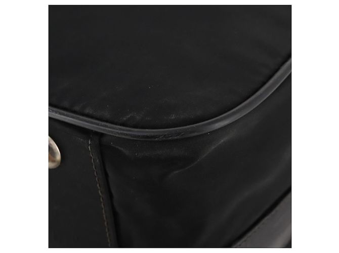 Borsa Boston PRADA in nylon nero argento autentica 173960A - vista 12