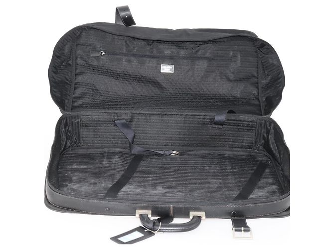 Borsa Boston PRADA in nylon nero argento autentica 173960A - vista 18