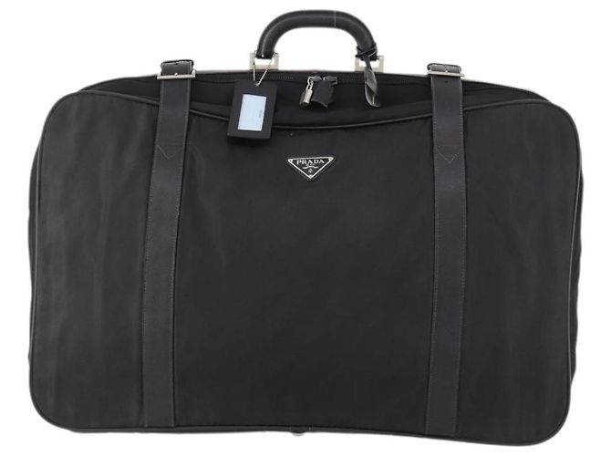 Borsa Boston PRADA in nylon nero argento autentica 173960A - vista 2