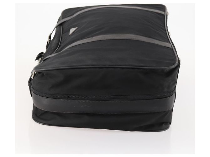 Borsa Boston PRADA in nylon nero argento autentica 173960A - vista 5