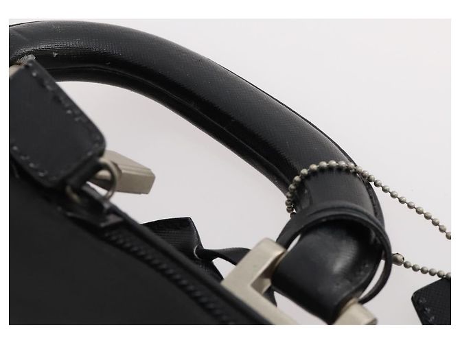 Borsa Boston PRADA in nylon nero argento autentica 173960A - vista 8