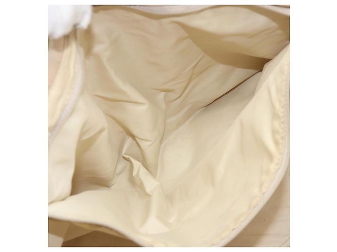 CHANEL Nuova Borsa Tote da Viaggio Nylon Beige Oro CC Auth ti3789 D'oro - vista 20
