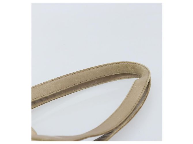CHANEL Nuova Borsa Tote da Viaggio Nylon Beige Oro CC Auth ti3789 D'oro - vista 8