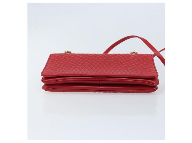 BALLY Borsa a Mano in Pelle 2 vie Rossa Oro Auth YKZ519A Rosso D'oro - vista 11