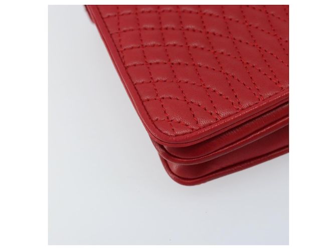 BALLY Borsa a Mano in Pelle 2 vie Rossa Oro Auth YKZ519A Rosso D'oro - vista 13