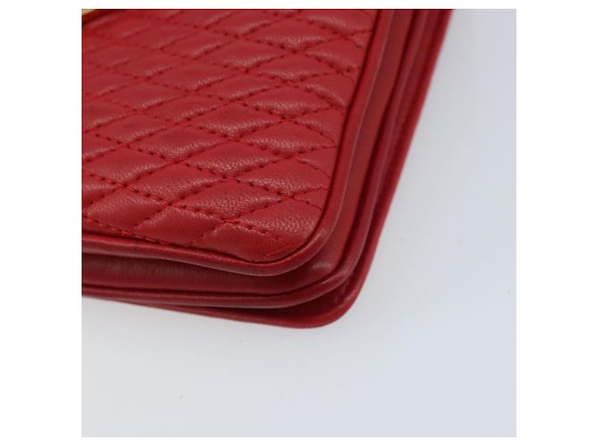 BALLY Borsa a Mano in Pelle 2 vie Rossa Oro Auth YKZ519A Rosso D'oro - vista 14
