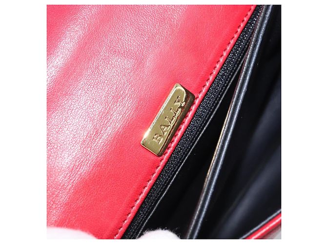 BALLY Borsa a Mano in Pelle 2 vie Rossa Oro Auth YKZ519A Rosso D'oro - vista 18