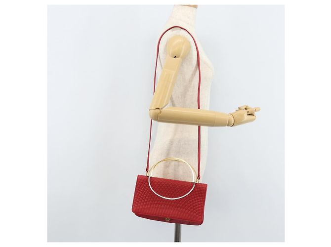 BALLY Borsa a Mano in Pelle 2 vie Rossa Oro Auth YKZ519A Rosso D'oro - vista 25