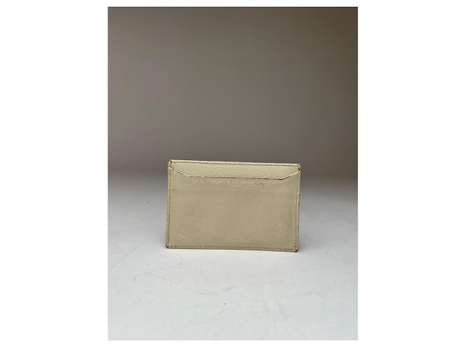 Vintage Prada Leather Card Holder White - view 2