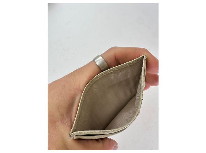 Vintage Prada Leather Card Holder White - view 3