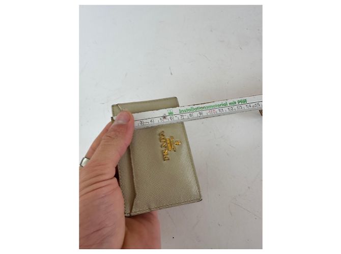 Vintage Prada Leather Card Holder White - view 8