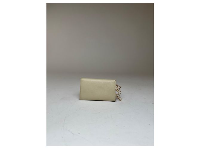 Vintage Prada Leather Card / Key Holder White - view 12