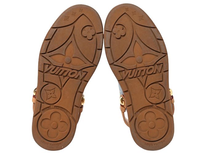Louis Vuitton Blaue Monogram Denim Aspen Plattform Clogs - Ansicht 5