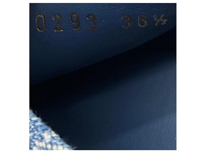 Louis Vuitton Blaue Monogram Denim Aspen Plattform Clogs - Ansicht 7