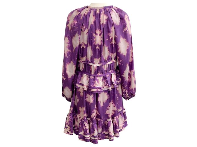 Vestido Emery Cassis Blur da Ulla Johnson Roxo - vista 3