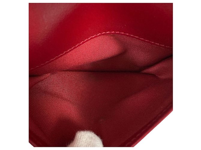 Fendi Leder Geldbörse im Querformat Rot - Ansicht 10