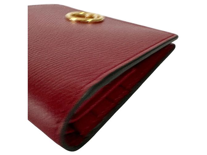 Fendi Leder Geldbörse im Querformat Rot - Ansicht 7