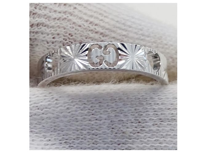 Gucci Icon Heart Ring aus Weißgold Golden - Ansicht 10