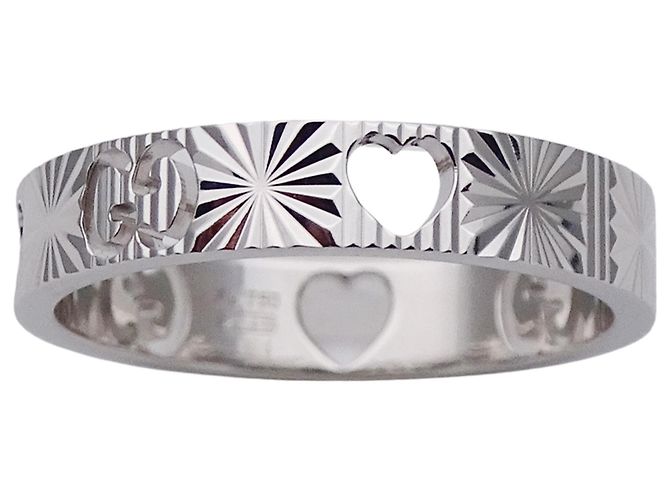 Gucci Icon Heart Ring aus Weißgold Golden - Ansicht 2