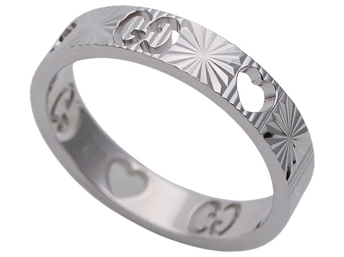 Gucci Icon Heart Ring aus Weißgold Golden - Ansicht 4